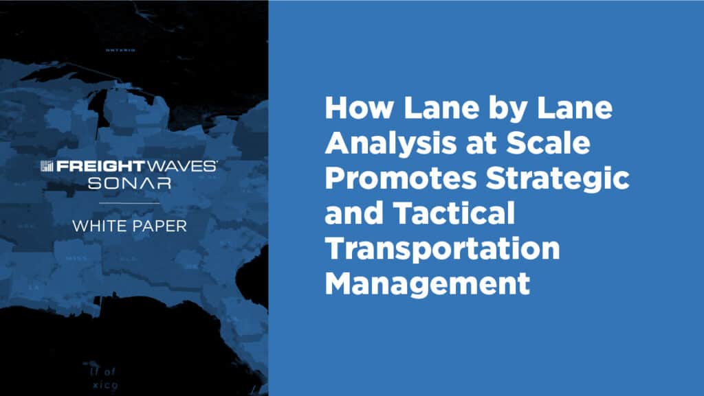 lane by lane analysis to improve transportation management